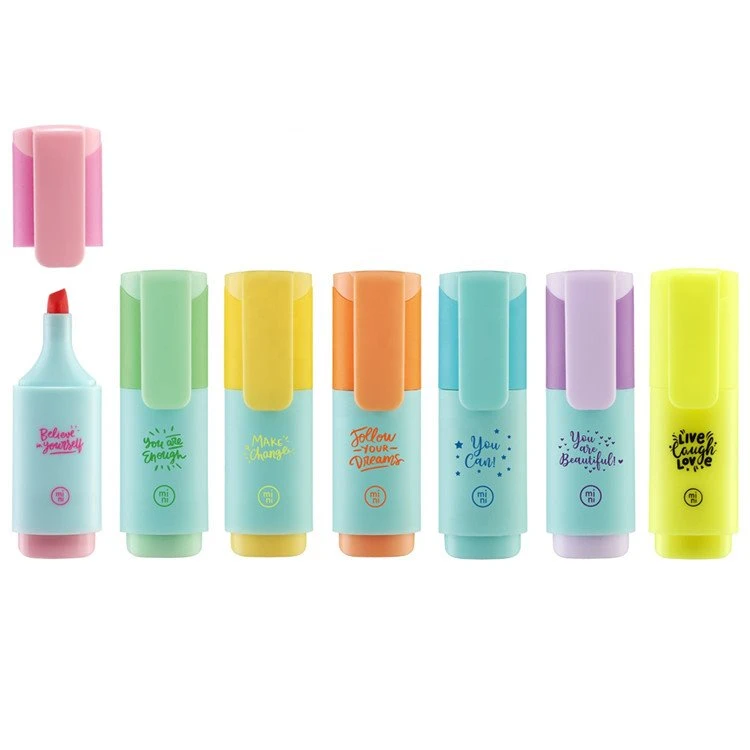 Mini Marker Highlighter Kkulurit Pastel