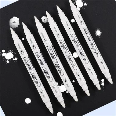 Marker tat-Tessuti tal-Kulur abjad Dual Tip