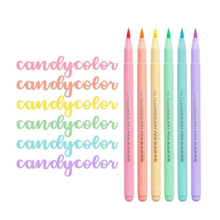 6 Kuluri Soft Brush Fluworexxenza Pinna Set Art Kulur Highlighter