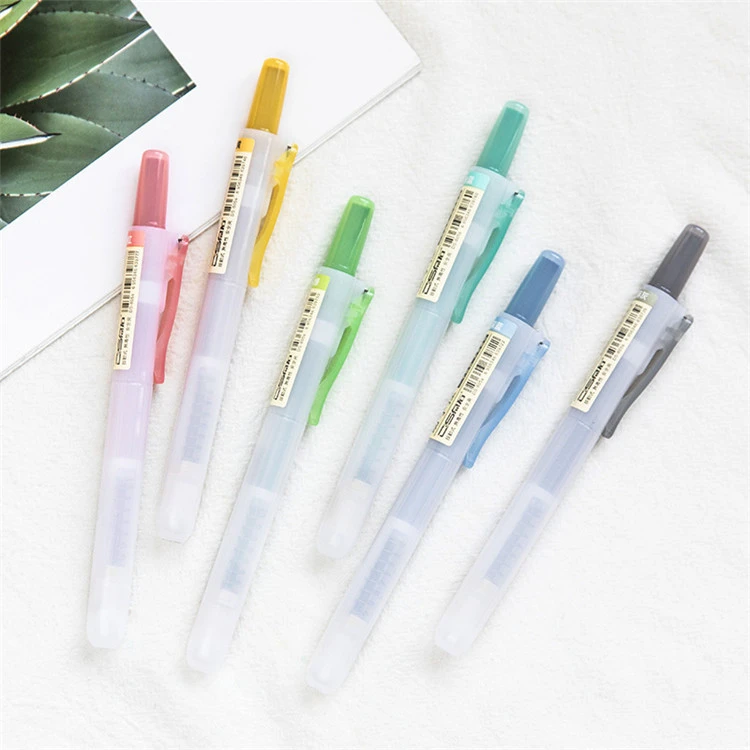 6pcs Kuluri Ħfief Highlighter Retractable