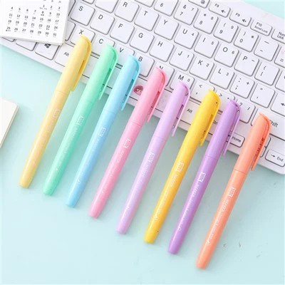 8 Pakketti Vintage Colors Chisel Tip Highlighters
