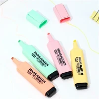 Highlighter tal-Protezzjoni tal-Għajnejn ta 'kapaċità kbira Soft Head Monochrome Student Hand Account Marker